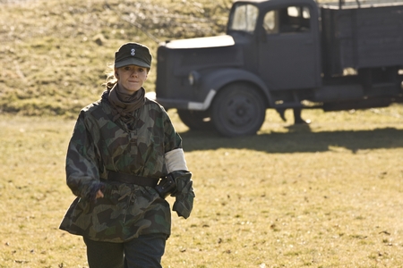 Re-enactment of the battle of the World War II. Anniversary of the liberation of the city of Poznan