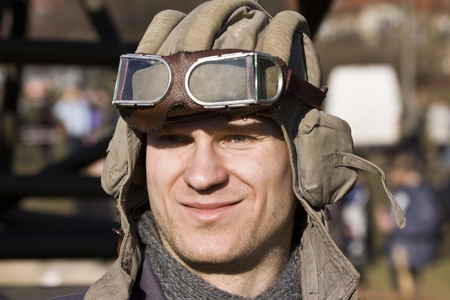 Re-enactment of the battle of the World War II. Anniversary of the liberation of the city of Poznanのeditorial素材