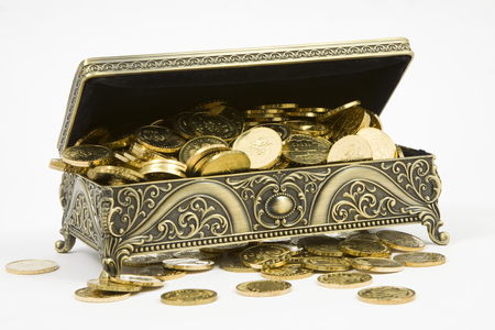 gold casketの写真素材