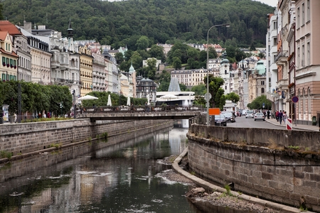 Karlovy Vary in Czech Republicのeditorial素材