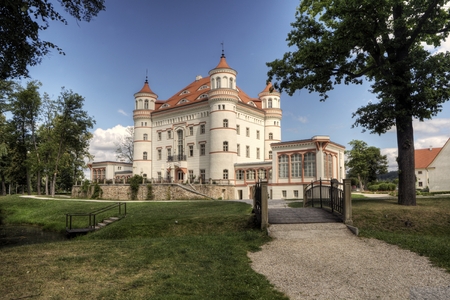 Historic Palace in Wojanow, Polandのeditorial素材