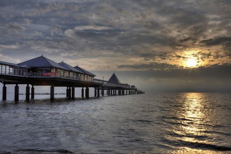 Beach in Heringsdorf, Usedom Island in Germanyの写真素材