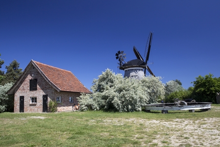 The Dutch windmill in Benz, Germanyのeditorial素材