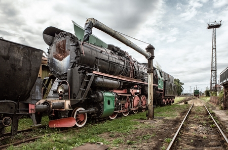 The old steam locomotivea