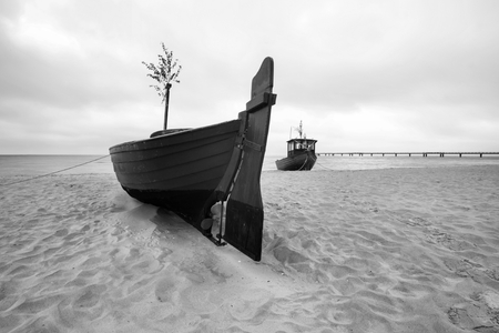 fishing boatの写真素材