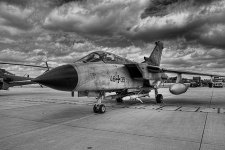 The Panavia Tornado is a family of twin-engine, variable-sweep wing combat aircraft. Manufactured by Italy, the UK, and Germany.のeditorial素材