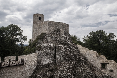 Pilcza castle in Smolen, Polandのeditorial素材