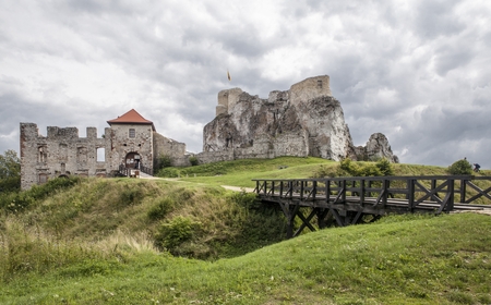 Castle in Rabsztyn, Polandのeditorial素材