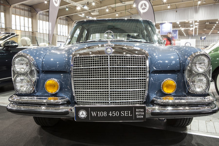 Old Mercedes car on display at the International Fair