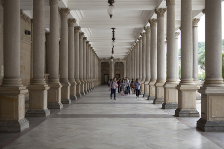 Karlovy Vary is a town situated in western Bohemia, Czech Republic.のeditorial素材