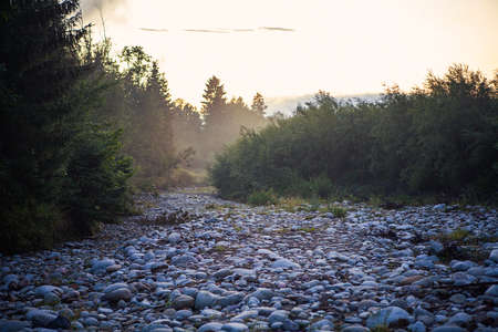 Mountain landscape in the Tatra National Parkの写真素材