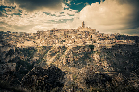 Panoramic view of Matera. Basilicata. Italy.の写真素材