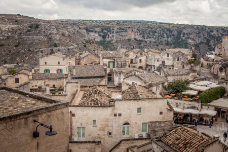 Panoramic view of Matera. Basilicata. Italy.の写真素材