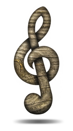 Wood Violin Keyの写真素材