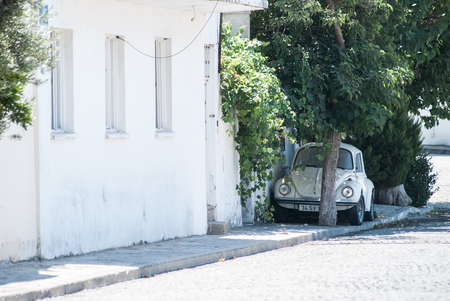 Old car in the streetのeditorial素材