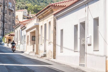 Samos city streetのeditorial素材