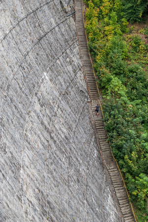 Water dam, Lesnianskie lake, Polandの写真素材