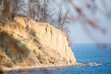 Cliff in Gdyniaの写真素材