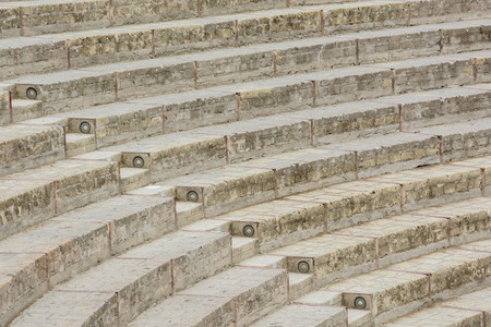 Amphitheater in Pompeii, Italyの写真素材