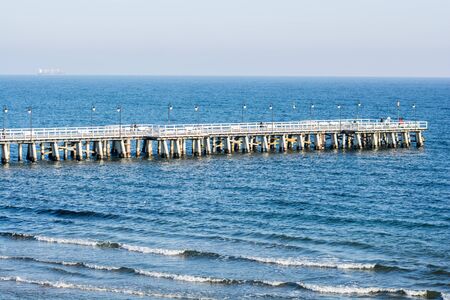 Pier in Gdynia Orlowo, Polandの写真素材