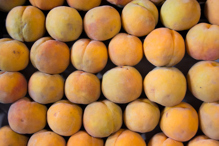 Pile of peachesの写真素材