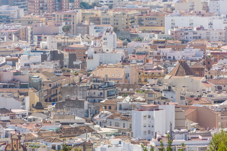 Malaga city panorama, as seen form Gibralfaro castleのeditorial素材