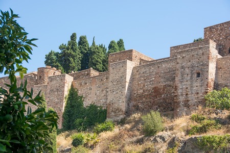 Old medieval castle wallsのeditorial素材