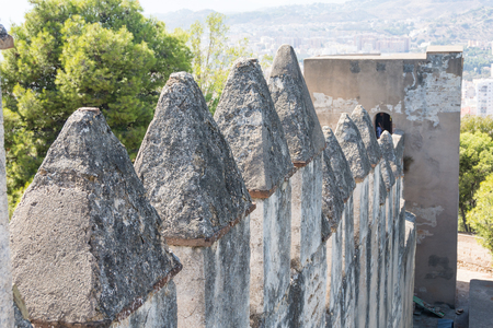 Old medieval castle walls の写真素材