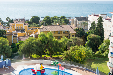 View from a hotel balconyのeditorial素材