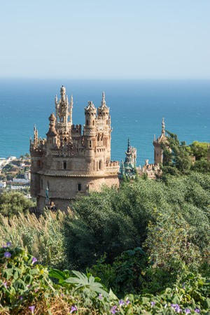 BENALMADENA, SPAIN - September 15, 2017 - View of Castillo Colomaresのeditorial素材