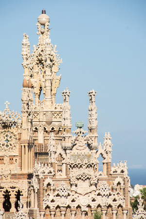 BENALMADENA, SPAIN - September 15, 2017 - View of Castillo Colomaresのeditorial素材