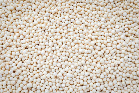 Uncooked pearl Israeli couscous (ptitim) backgroundの写真素材