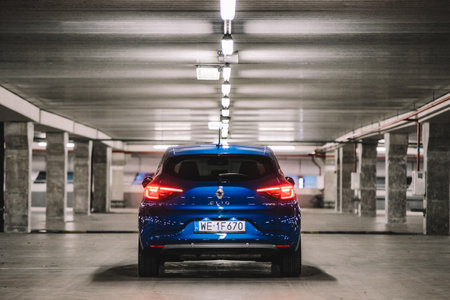 New Car Renault Clio E-TECH 140 HYBRID RS, 2020. Selective focus. High quality photoのeditorial素材