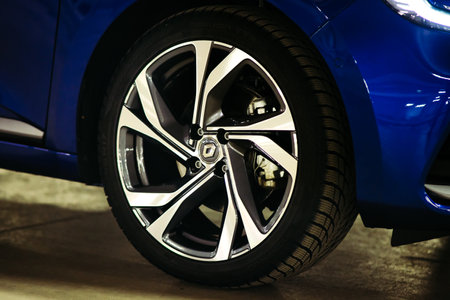 New Car Renault Clio E-TECH 140 HYBRID RS, 2020. Selective focus. High quality photoのeditorial素材