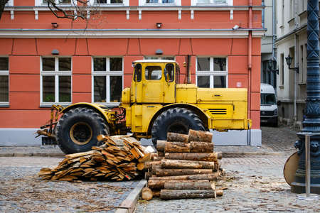 Riga, Latvia: February 28, 2021: Making of latvian directors Viesturs Kairiss movie January, which tells about the events of 1991 in Latvia and so called Barricades. Selective focusのeditorial素材