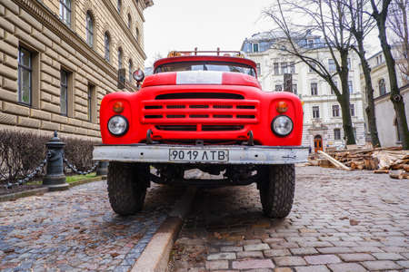 Riga, Latvia: February 28, 2021: Making of latvian directors Viesturs Kairiss movie January, which tells about the events of 1991 in Latvia and so called Barricades. Selective focusのeditorial素材