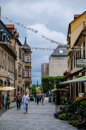 BAYREUTH, GERMANY - June 29, 2021: Bavarian Town Bayreuth, downtown Bayreuth, oldtownのeditorial素材