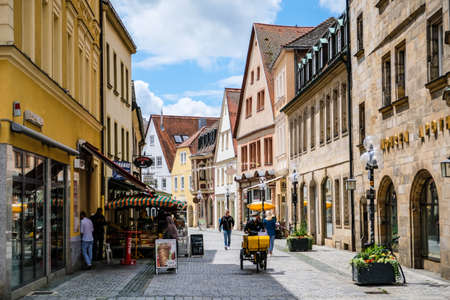 BAYREUTH, GERMANY - June 29, 2021: Bavarian Town Bayreuth, downtown Bayreuth, oldtownのeditorial素材