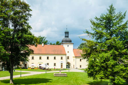 Tepla, CZECH REPUBLIC - July 4, 2021:Premonstratensian Monastery of Tepla in the western Bohemia, Czech Republic. Defocusedのeditorial素材