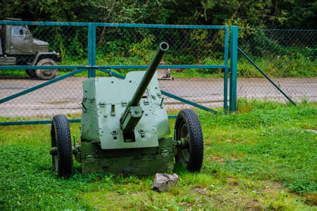 Rokycany, Czech Republic - September 19, 2021: Museum on the demarcation line in Rokycany. Museum of War and Military Equipment in the Czech Republicのeditorial素材