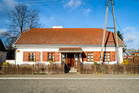 Tykocin, Poland - November 20, 2021 - Cityscape of historical Tykocin town in Poland.のeditorial素材