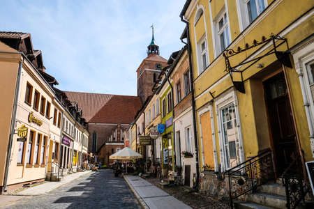 Reszel, Poland - June 12, 2022: Castle and the Church of the Holy Apostles Peter and Paul in historic town Reszel, Polandのeditorial素材