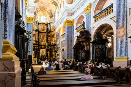 Swieta Lipka, Poland - June 12, 2022: Most Holy Virgin Mary, Queen of Poland, Holy Linden sanctuary in Swieta Lipka villageのeditorial素材