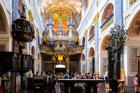 Swieta Lipka, Poland - June 12, 2022: Most Holy Virgin Mary, Queen of Poland, Holy Linden sanctuary in Swieta Lipka villageのeditorial素材