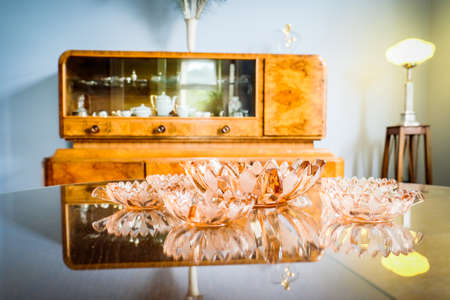 Kaunas, Lithuania - June 18, 2022: Kaunas Art Deco era apartment and museum. This is a privately funded architectural-historical project. Selective focusのeditorial素材