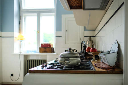 Kaunas, Lithuania - June 18, 2022: Kaunas Art Deco era apartment and museum. This is a privately funded architectural-historical project. Selective focusのeditorial素材