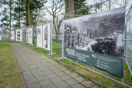 Berlin, Germany - April 8, 2023: The Berlin-Karlshorst Museum, which is dedicated to German-Soviet War of 1941-1945.のeditorial素材