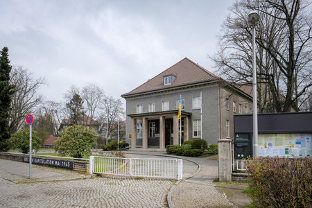 Berlin, Germany - April 8, 2023: The Berlin-Karlshorst Museum, which is dedicated to German-Soviet War of 1941-1945.のeditorial素材