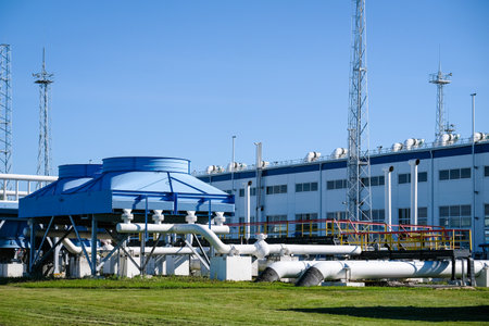 Incukalns, Latvia - September 14, 2023: Incukalns underground gas storage, one of the most modern natural gas storage facilities in Europeのeditorial素材