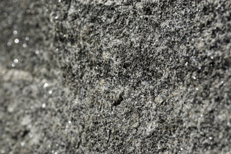 Shallow DOF untreated grey graniteの写真素材